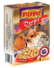 VITAPOL dropsy dla gryzoni orzechowe 75g