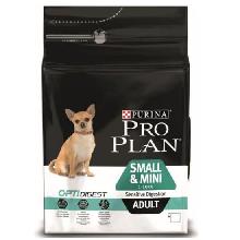 Purina ProPlan Adult Small&Mini Sensitive OptiDigest psy wrażliwe Kurczak+Ryż op.700g/3kg/7kg