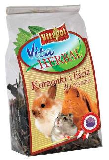 VITAPOL HERBAL Korzonki i liście dla gryzoni 50g