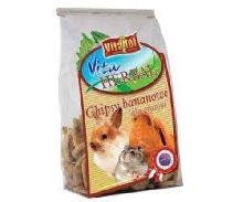 VITAPOL HERBAL Chipsy bananowe dla gryzoni 100g