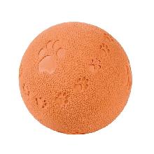 TRIXIE piłka gumowa z wzorkiem w psie łapki 6 cm