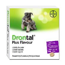 BAYER Drontal Plus tabletki na odrobaczenie dla psów, opak.2-24tabl.