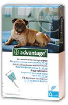 Bayer Advantage 100 dla psów, roztwór do nakrapiania na pchły