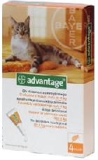 Bayer Advantage 40 dla kotów, roztwór do nakrapiania na pchły