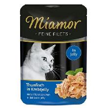 MIAMOR Feine Filets filety mięsne dla kota Tuńczyk+Krab 100g sasz.