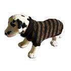 AMI PLAY Sweter dla psa Paski Khaki-Czarne rozm.1-6