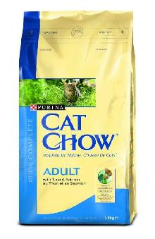 Purina CAT CHOW Adult Tuńczyk + Łosoś karma dla kotów 15kg