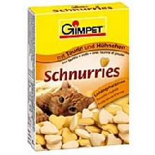 GIMPET Schnurries tabletki dla kotów z kurczakiem+tauryna 650szt.