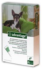 Bayer Advantage 40 dla psów, roztwór do nakrapiania na pchły