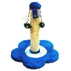YARRO drapak dla kota Kwiatek Niebieski z 2 zabawkami 44cm